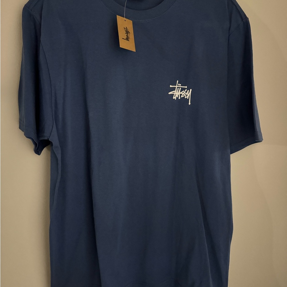 Stussy Men's Navy Tee